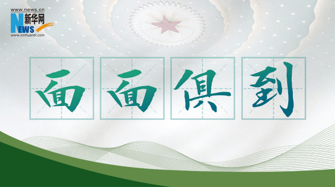 &ldquo;面&rdquo;面俱到