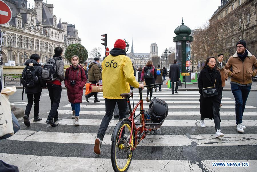 FRANCE-PARIS-CHINA-BIKE SHARING-OFO