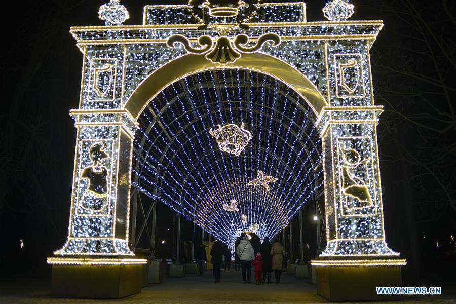 POLAND-WARSAW-WILANOW PALACE-EXHIBITION-ROYAL GARDEN OF LIGHT