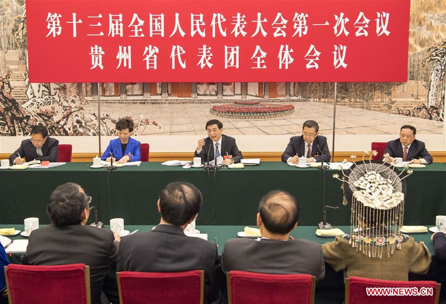 (TWO SESSIONS)CHINA-BEIJING-WANG HUNING-NPC-PANEL DISCUSSION (CN)