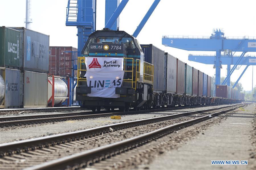 BELGIUM-ANTWERP-CHINA-EUROPE FREIGHT TRAIN