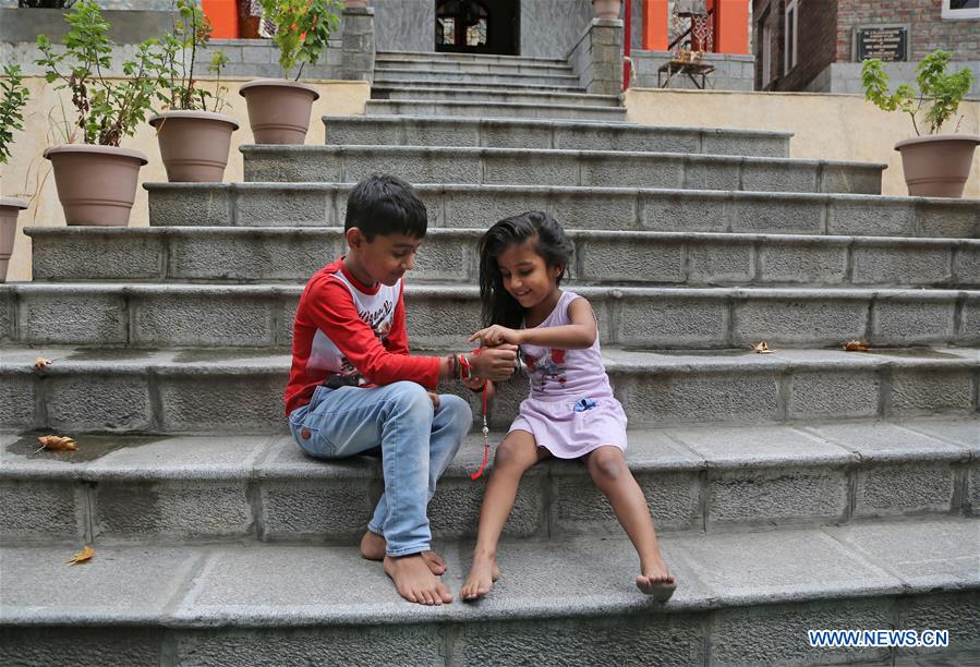 INDIAN-CONTROLLED KASHMIR-SRINAGAR-HINDU FESTIVAL-RAKHSHA BANDHAN