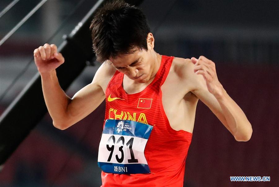 (SP)INDONESIA-JAKARTA-ASIAN GAMES-ATHLETICS-MEN'S HIGH JUMP