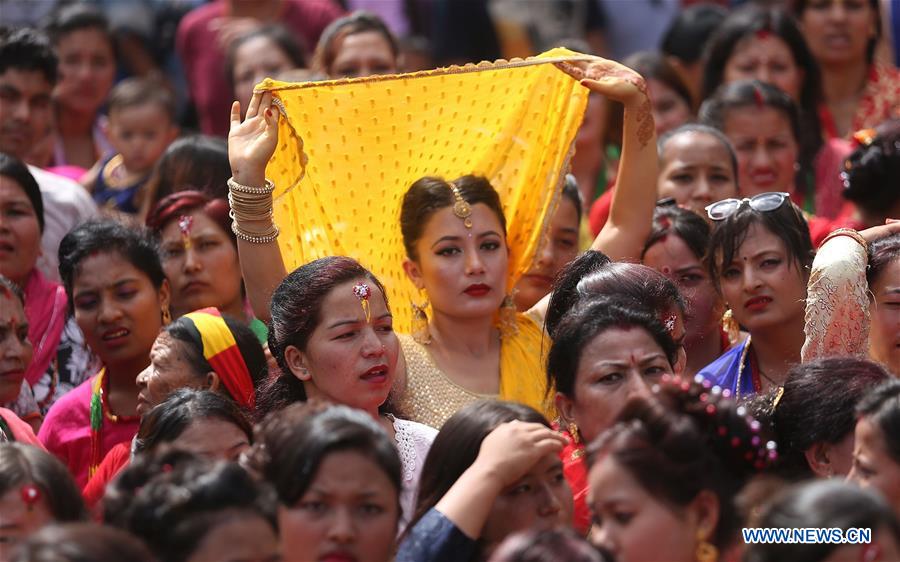 NEPAL-KATHMANDU-TEEJ FESTIVAL
