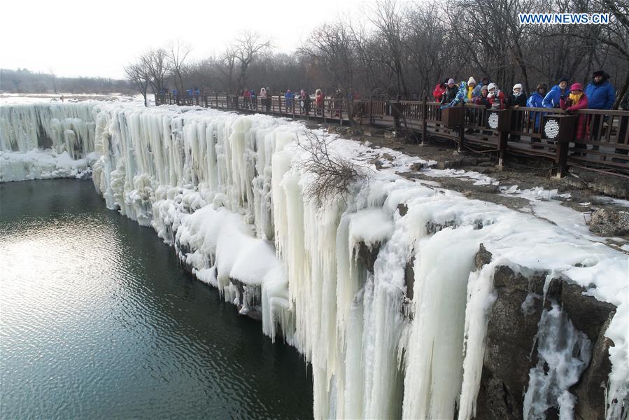 CHINA-HEILONGJIANG-FROZEN WATERFALL (CN)