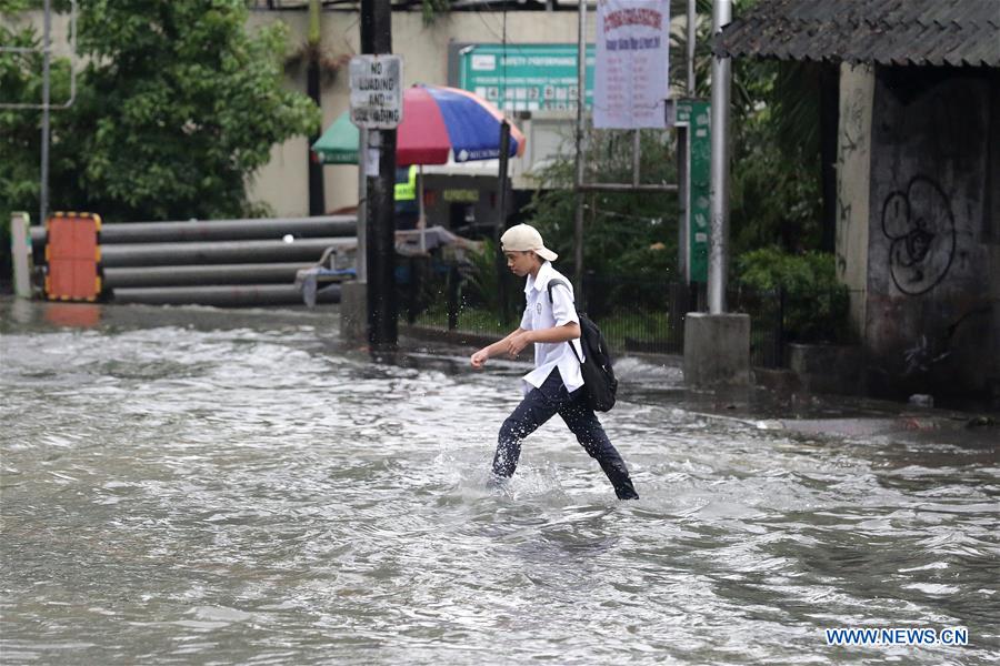 PHILIPPINES-QUEZON CITY-HEAVY RAIN-FLOOD