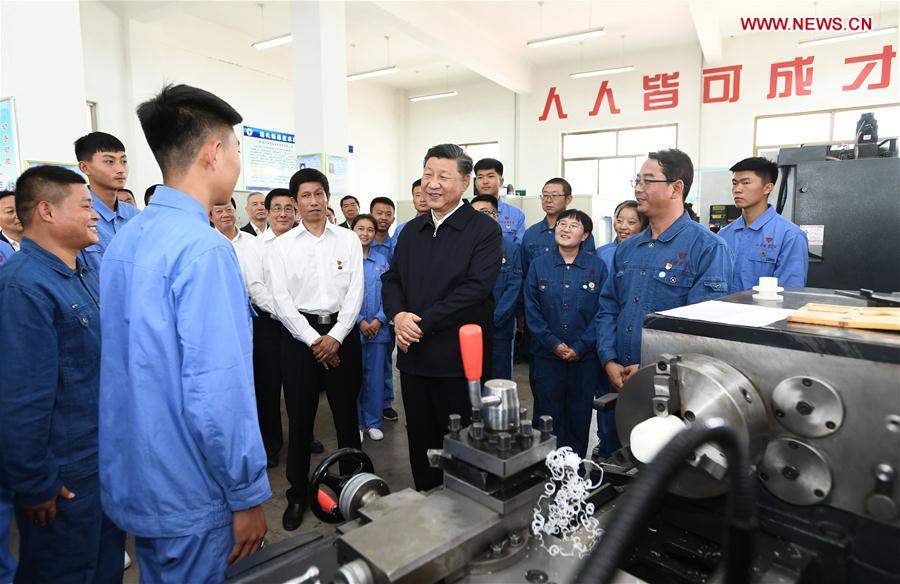 CHINA-GANSU-SHANDAN COUNTY-XI JINPING-INSPECTION (CN)