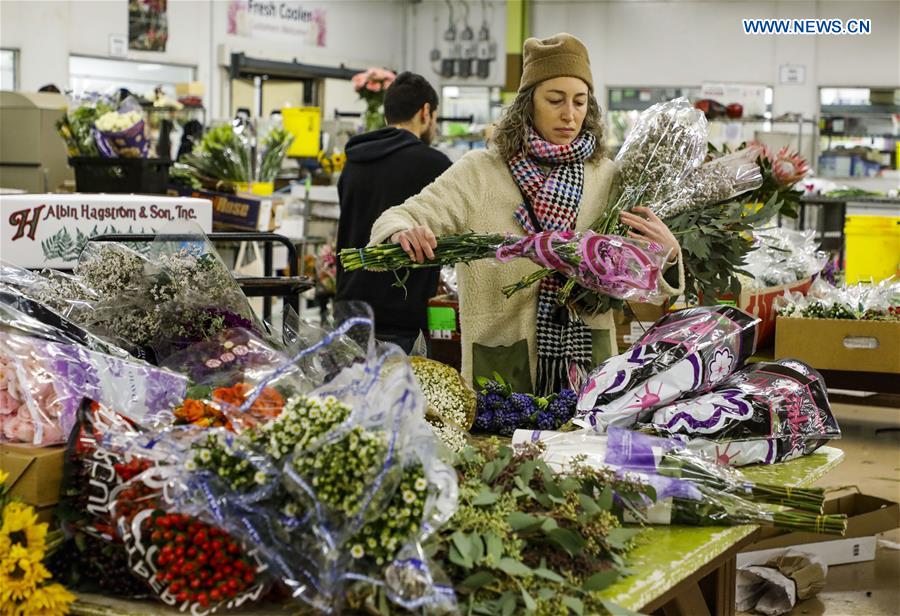 U.S.-CHICAGO-FLORAL MARKET-VALENTINE'S DAY