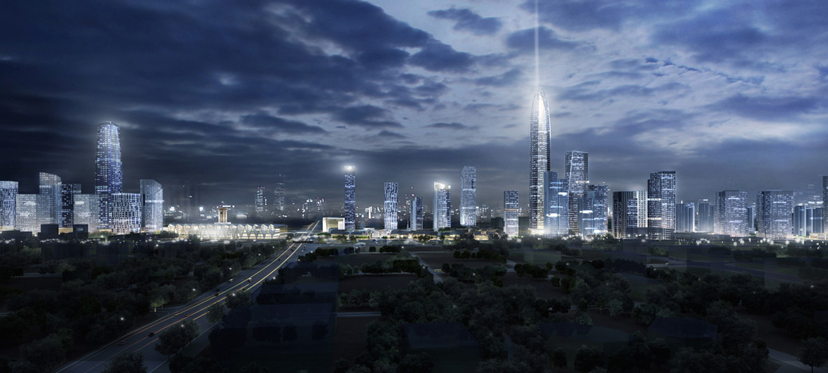 石家莊中央商務(wù)區(qū)的南區(qū)和北區(qū)，將分別以金融和智慧為核心進(jìn)行建設(shè)，帶動(dòng)產(chǎn)業(yè)經(jīng)濟(jì)集聚