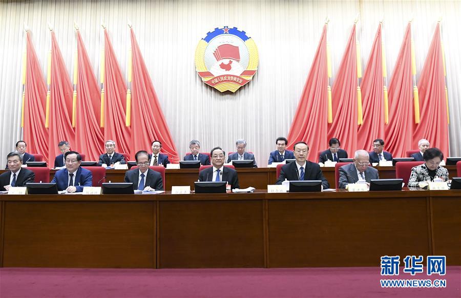 1月22日，政協(xié)第十二屆全國委員會常務(wù)委員會第二十四次會議在北京開幕。全國政協(xié)主席俞正聲出席開幕會。 新華社記者 燕雁 攝