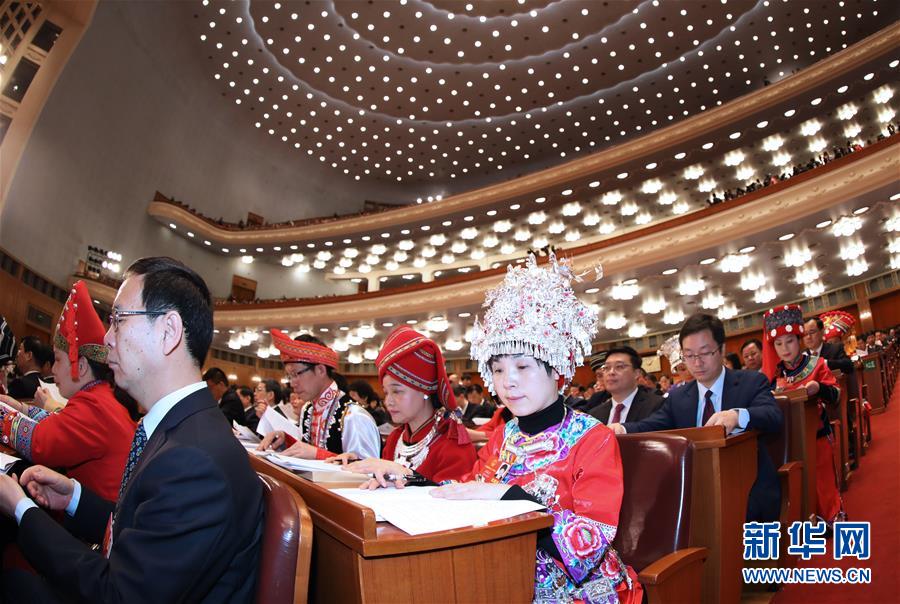 （兩會&middot;人大開幕&middot;XHDW）（11）十三屆全國人大一次會議在京開幕