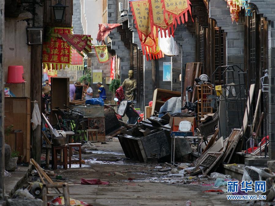 （關(guān)注&ldquo;利奇馬&rdquo;&middot;圖文互動）（2）古城洪災 八方馳援&mdash;&mdash;洪水災害下的浙江臨?，F(xiàn)場目擊