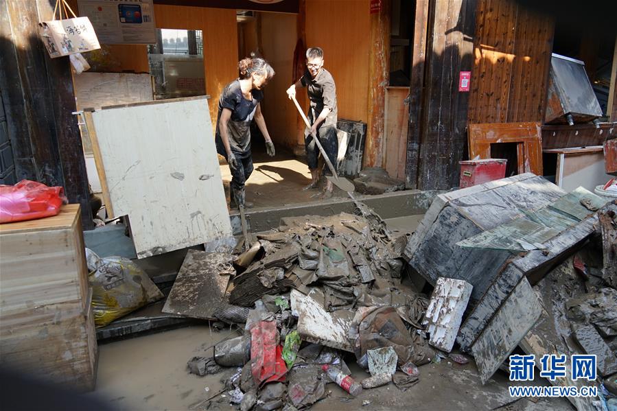 （關(guān)注&ldquo;利奇馬&rdquo;&middot;圖文互動）（4）古城洪災 八方馳援&mdash;&mdash;洪水災害下的浙江臨?，F(xiàn)場目擊