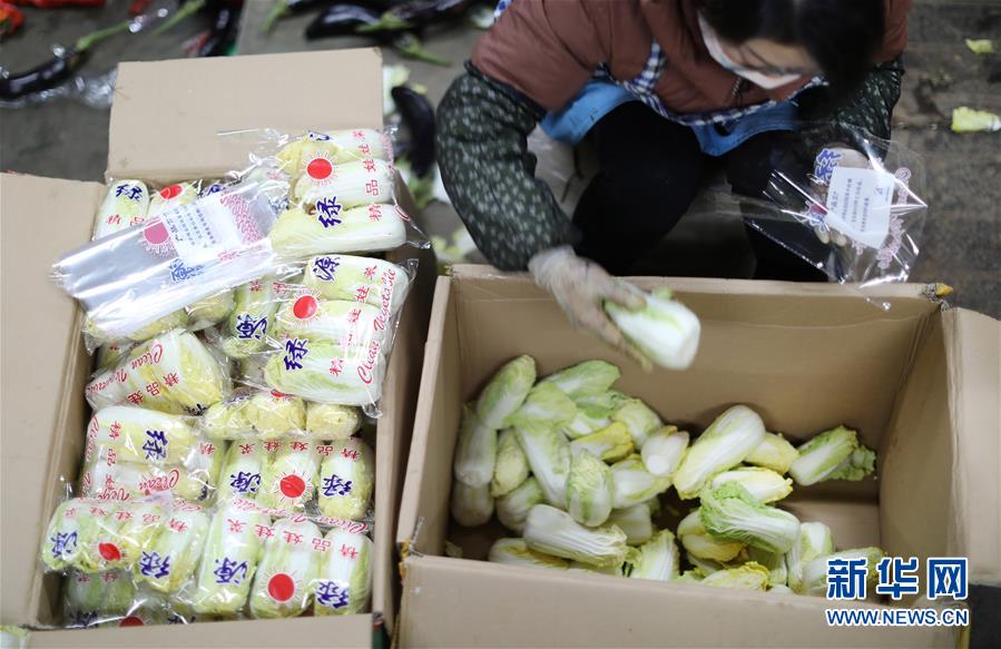 （聚焦疫情防控&middot;圖文互動(dòng)）（2）特寫：蔬菜批發(fā)市場里感受&ldquo;春&rdquo;意