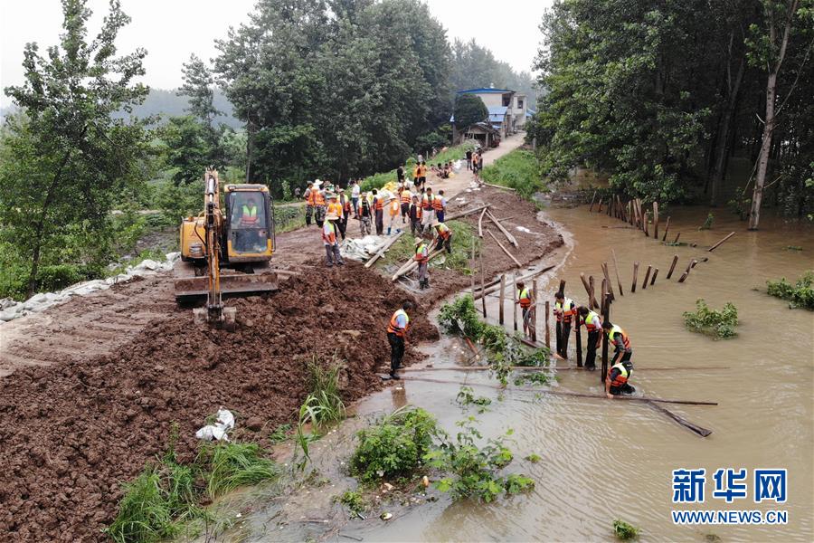 (防汛抗洪)(2)安徽樅陽:搶險江心洲