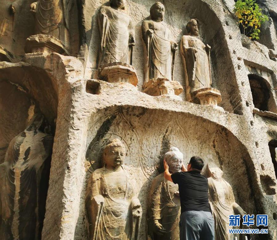 （圖文互動(dòng)）（4）合體了，龍門石窟流散佛首首次實(shí)現(xiàn)&ldquo;數(shù)字復(fù)位&rdquo;