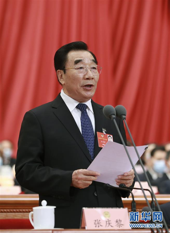 （兩會(huì)&middot;政協(xié)開(kāi)幕&middot;XHDW）張慶黎主持開(kāi)幕會(huì)