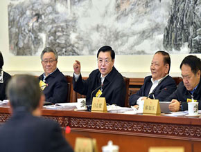 張德江參加全國人大常委會(huì)第十四次會(huì)議分組審議