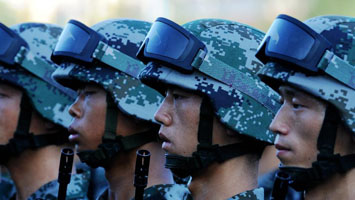 &ldquo;雁門關伏擊戰(zhàn)英雄連&rdquo;集結(jié)后演練