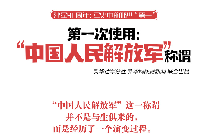 第一次使用&ldquo;中國(guó)人民解放軍&rdquo;稱(chēng)謂：出現(xiàn)在1946年