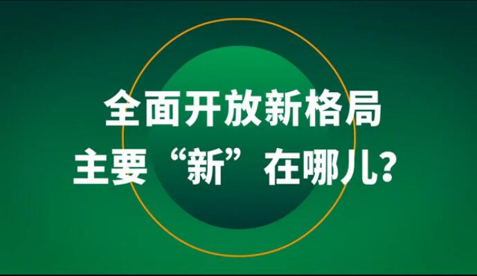 全面開放新格局主要&ldquo;新&rdquo;在哪兒？