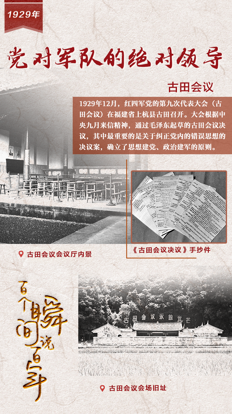 1929，黨對軍隊的絕對領導