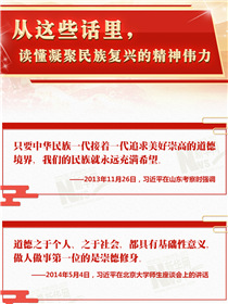 從這些話里，讀懂凝聚民族復(fù)興的精神偉力