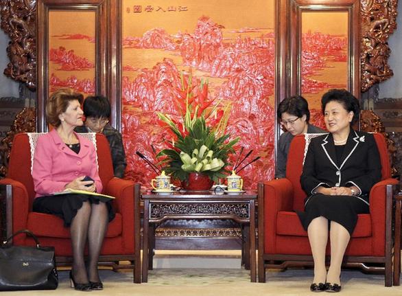 劉延?xùn)|會見歐盟委員會教育、文化、語言多樣性及青年事務(wù)委員瓦西利烏