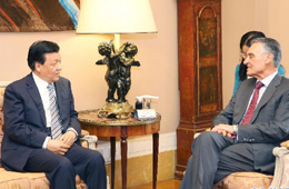 劉云山對(duì)葡萄牙進(jìn)行正式訪問