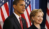 希拉里&ldquo;?；?rdquo;奧巴馬，現(xiàn)時而已？