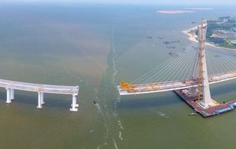 海南鋪前大橋主橋有望10月合龍 鋪前到?？趦H20分鐘