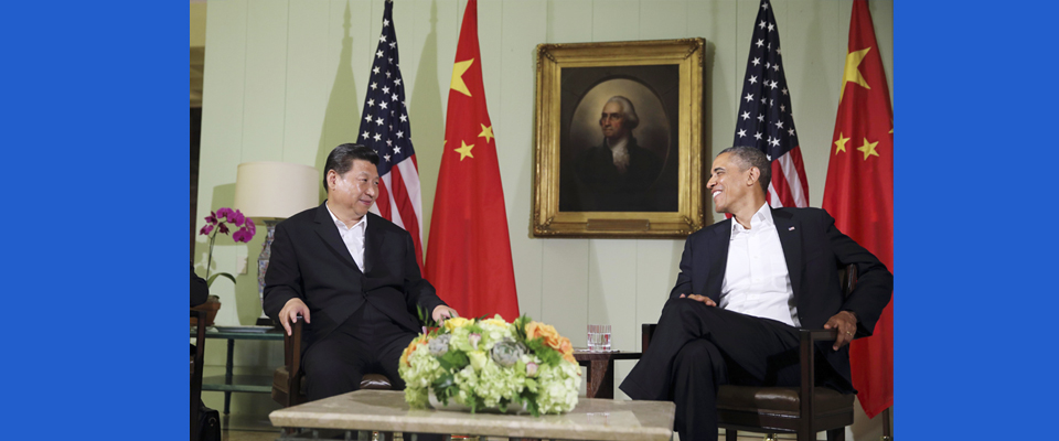 2013年6月，習(xí)近平與美國(guó)總統(tǒng)奧巴馬共同會(huì)見記者
