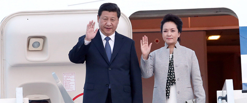 習(xí)近平抵達里昂開始對法國進行國事訪問